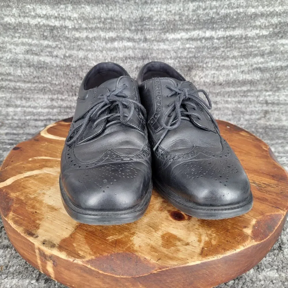 Rockport Hydro Shield Essential Shoes Black Lace Up Leather Sz 10.5‎